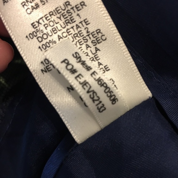 Eliza J | Navy Floral Pleated Fit Flare Dress 6P - Picture 7 of 8